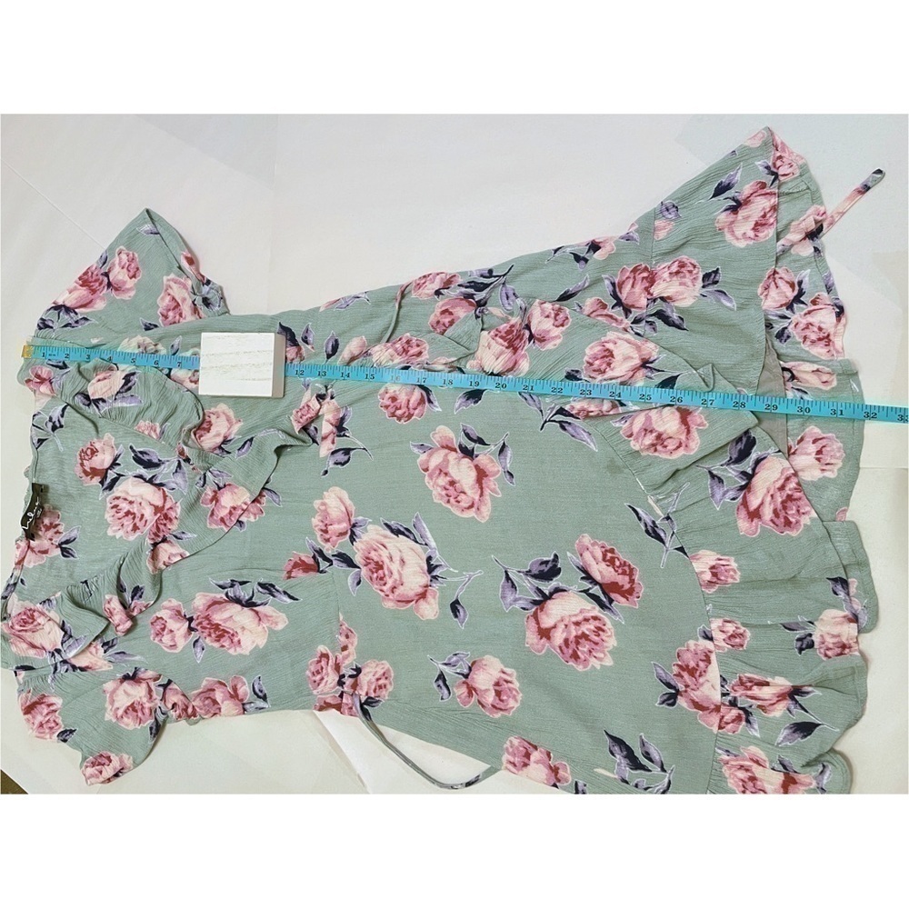 Lulu's Gardenia Floral Print Wrap Dress SIze M - Picture 16 of 16